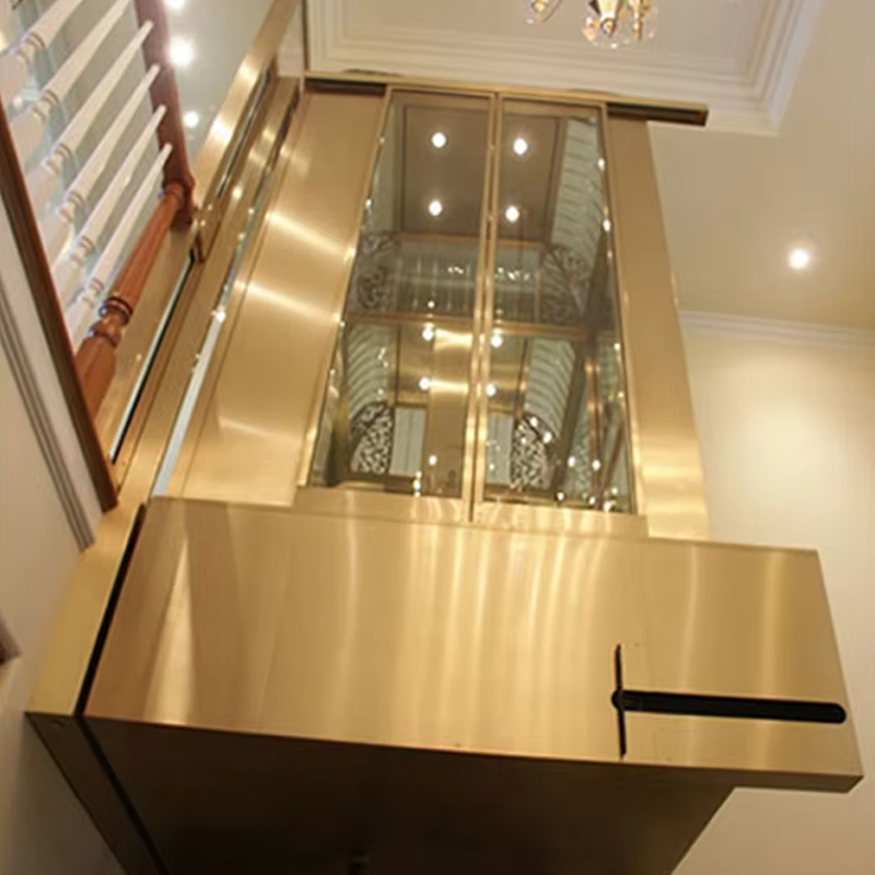 VTEV104 Ascensores Elevadores Ascenseur de villa de luxe en acier inoxydable à usage familial