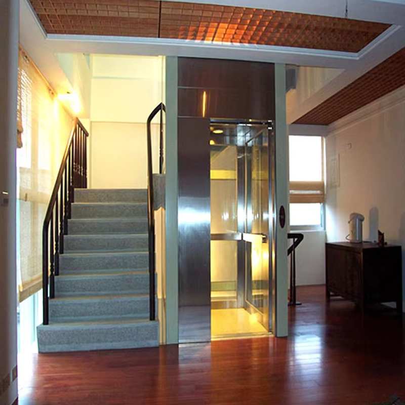 VTEV104 Ascensores Elevadores Ascenseur de villa de luxe en acier inoxydable à usage familial