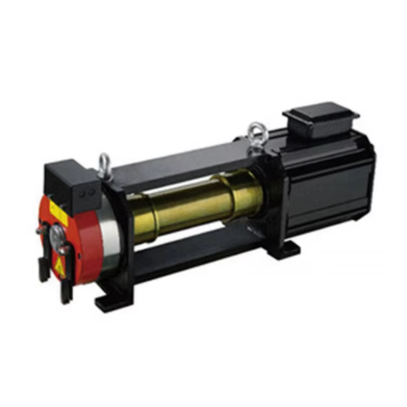 Machine de traction d'ascenseur VTSP214 avec couvercle de poulie
