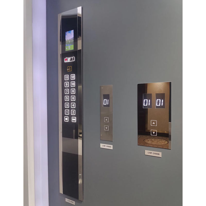 VTSP333 Cop et Lop d'affichage tactile fixés au mur d'ascenseur moderne d'acier inoxydable