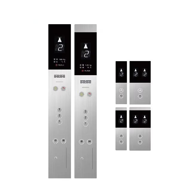 Écran tactile mural d'ascenseur VTSP336, avec bouton d'ascenseur, Design moderne, en acier inoxydable et en verre, Cop et Lop
