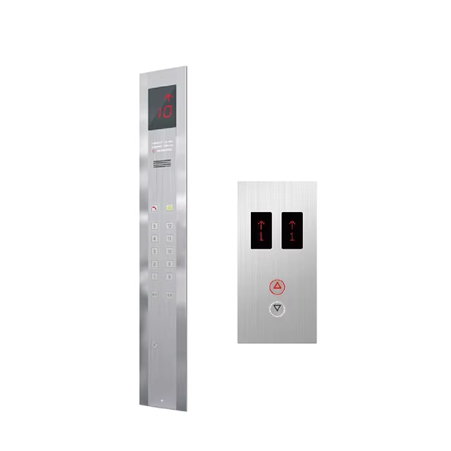 Écran tactile mural d'ascenseur VTSP336, avec bouton d'ascenseur, Design moderne, en acier inoxydable et en verre, Cop et Lop