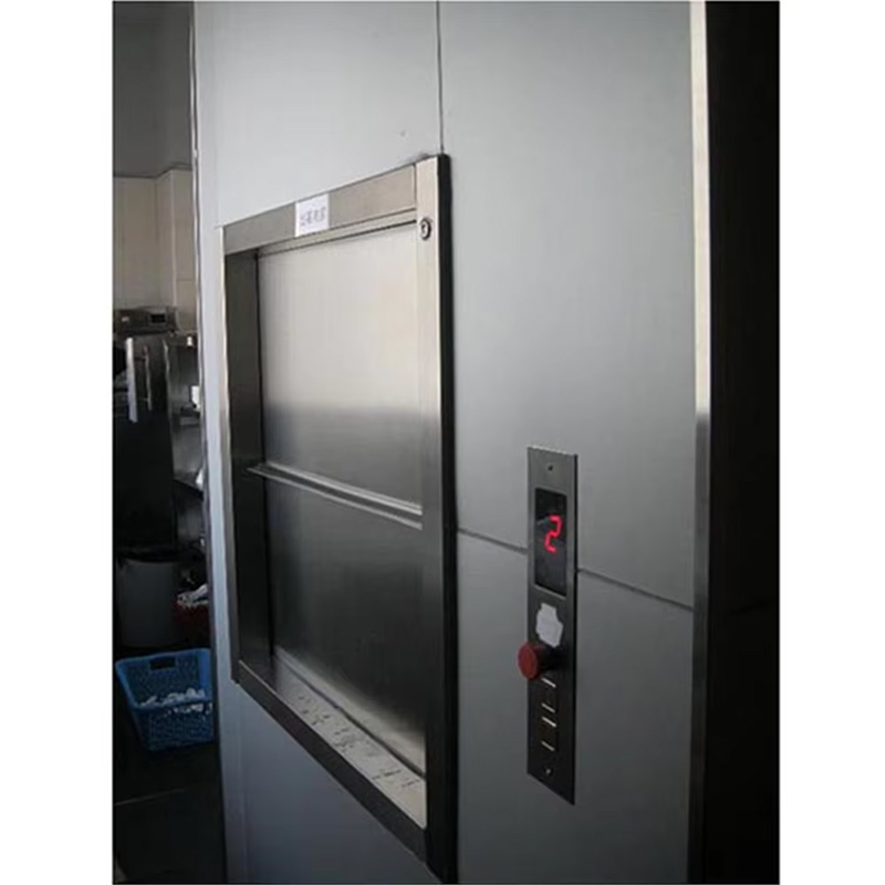 VTEF113 Ascenseur de serveur muet de cuisine de restaurant à entraînement alternatif moderne en acier inoxydable de haute qualité avec sol en PVC certifié ISO pour une utilisation hôtelière