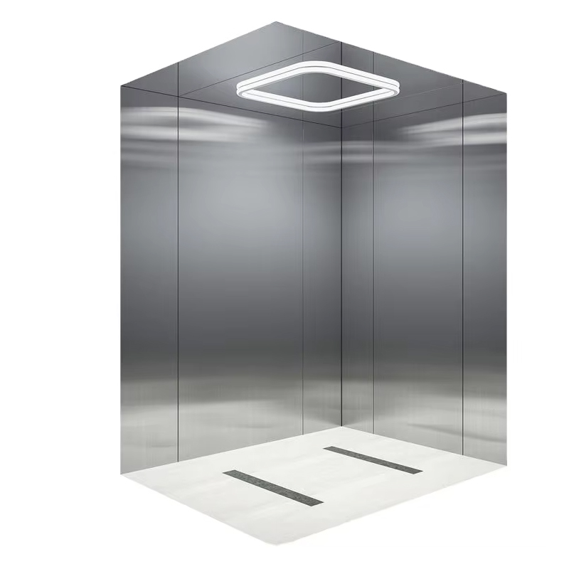VTEP119 Ascensores Ascensores AC sans engrenage pour bâtiments à plusieurs étages Acier inoxydable certifié ISO9001 Installation facile