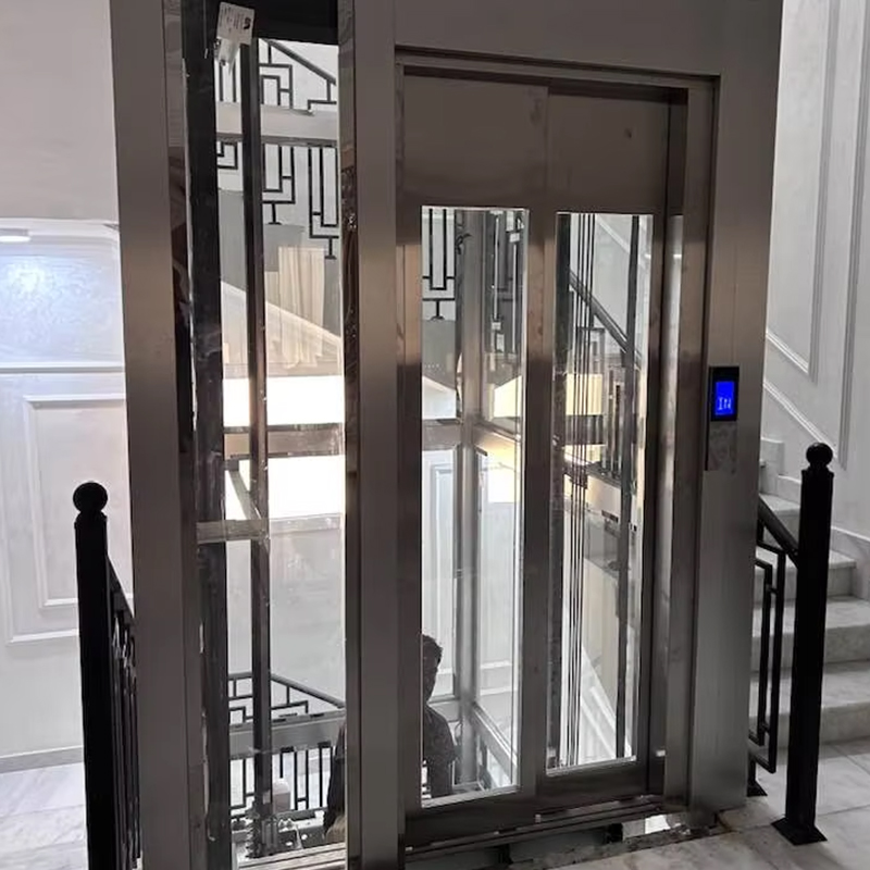 VTEP124 Fabricant d'ascenseurs de passagers modernes de marque chinoise, ascenseur haute performance, utilisation d'hôtel, sol en PVC, entraînement CA en acier inoxydable