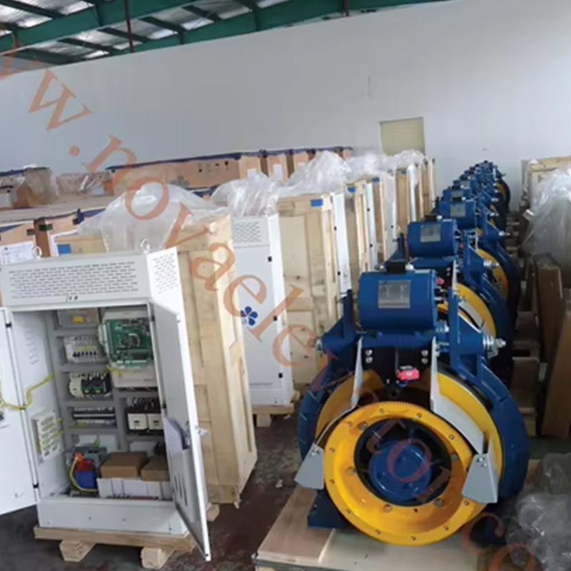 VTSP227 41G-F180 Machine de Traction sans engrenage VVVF AC220_380 320-630kg capacité 1.00-2.00m_s vitesse immeuble de bureaux en acier inoxydable