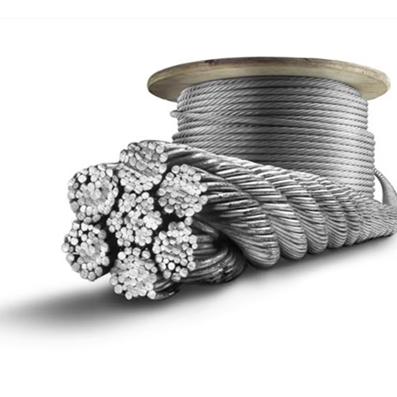 VTSP263 – câble métallique en acier galvanisé pour ascenseur, haute résistance à la chaleur, en acier inoxydable, 11mm, usine chinoise