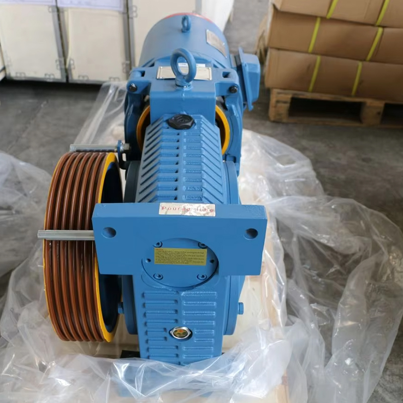 VTSP243 a adapté l'ascenseur 630KG_800KG_1000KG_YJ200A_8-13 d'acier inoxydable de machine de traction d'ascenseur