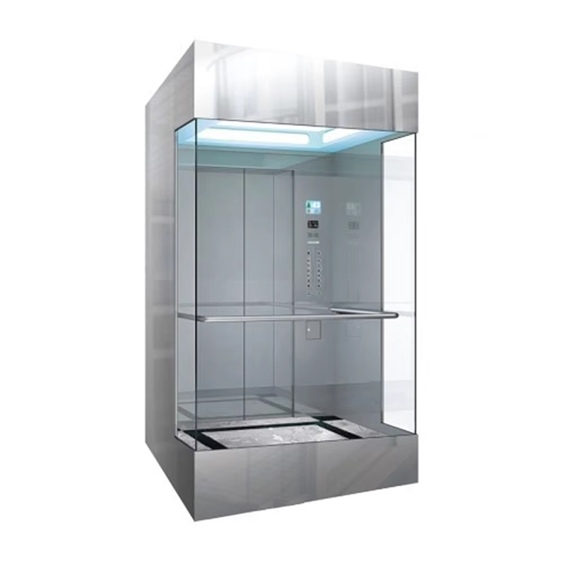Cabine d'ascenseur d'hôtel de luxe VTSP133, design contemporain en acier inoxydable de qualité supérieure, couleur personnalisée, garantie d'un an