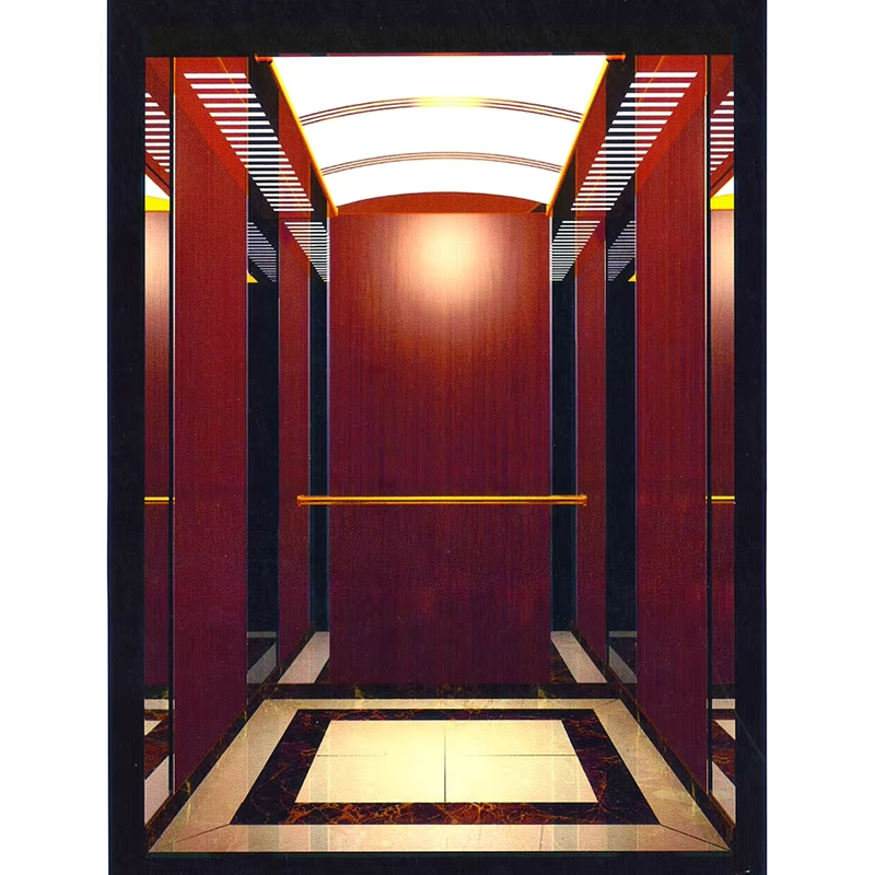 Pièces et accessoires d'ascenseur VTSP135, cabine d'ascenseur commerciale pour passagers avec panneaux muraux anti-rayures