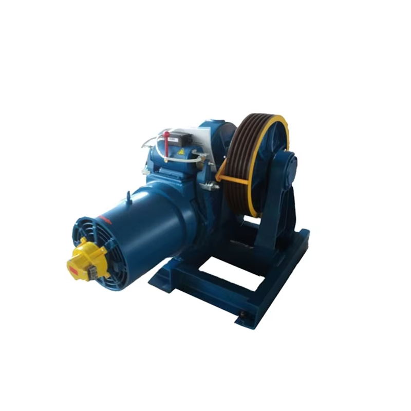 Machine de traction adaptée par moteur de traction d'ascenseur de passager de VTSP249 YJ320 1000Kg