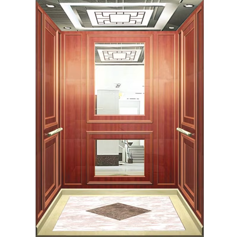 Pièces et accessoires d'ascenseur VTSP128 Cabine d'ascenseur d'observation haut de gamme avec parois entièrement en verre