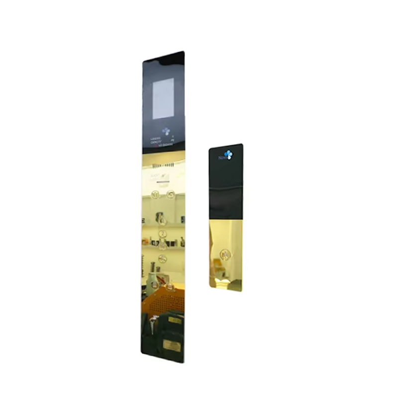 Panneau de porte d'ascenseur en acier inoxydable, Design moderne, prix d'usine VTSP345, avec bouton d'ascenseur, montage mural COP LOP