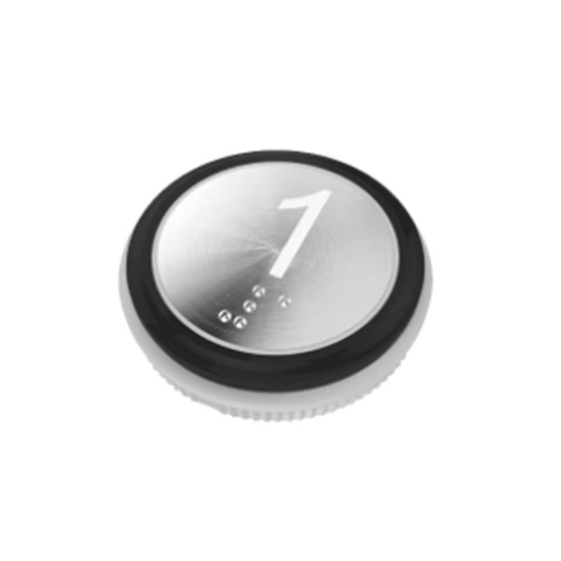 VTSP360 – bouton poussoir rond d'ascenseur en acier inoxydable, Design moderne, sans Braille, garantie 1 an, pièces d'ascenseur