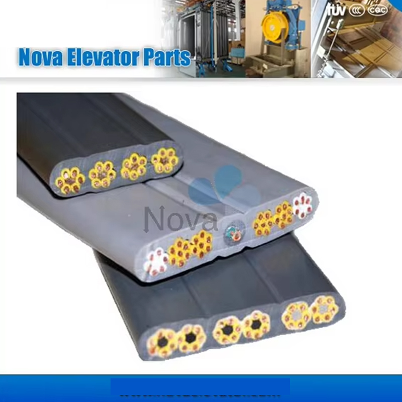 Câble de déplacement d'ascenseur de gaine de PVC isolé par PVC de conducteur en cuivre flexible plat d'ascenseur de VTSP368